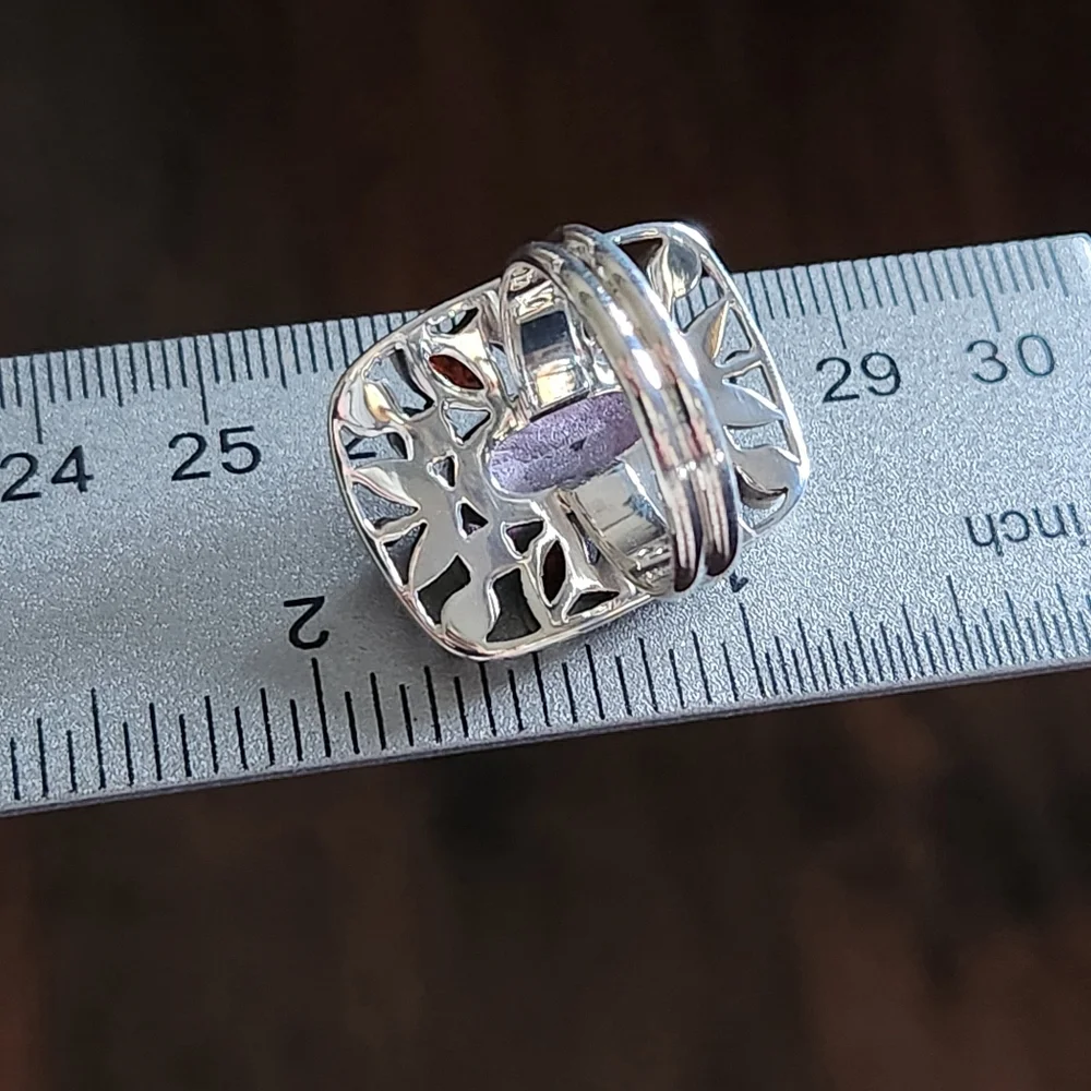 Nicky Butler 925 Sterling Silver Pink Quartz Garnet Designer Gemstone Ring NWT